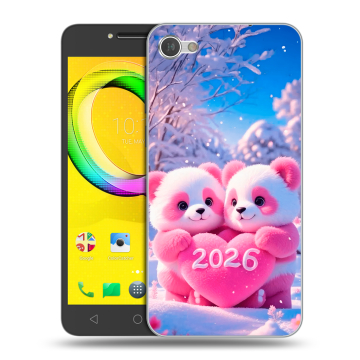 Силиконовый чехол на Alcatel A5 LED с принтом Новый год Силиконовый чехол на Alcatel A5 LED с принтом Новый год