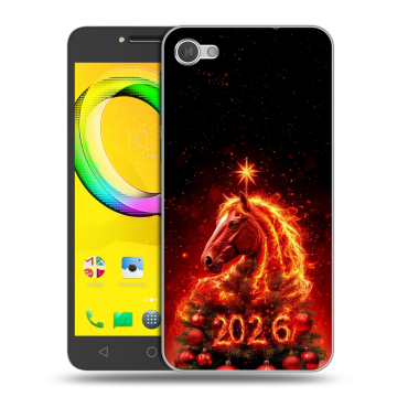 Силиконовый чехол на Alcatel A5 LED с принтом Новый год Силиконовый чехол на Alcatel A5 LED с принтом Новый год