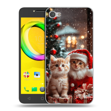 Силиконовый чехол на Alcatel A5 LED с принтом Новый год Силиконовый чехол на Alcatel A5 LED с принтом Новый год