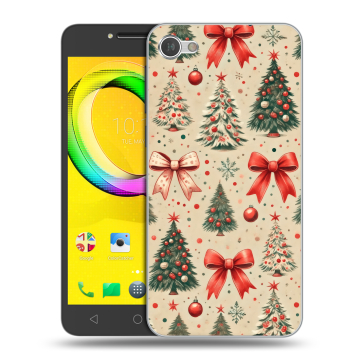 Силиконовый чехол на Alcatel A5 LED с принтом Новый год Силиконовый чехол на Alcatel A5 LED с принтом Новый год