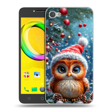 Силиконовый чехол на Alcatel A5 LED с принтом Новый год Силиконовый чехол на Alcatel A5 LED с принтом Новый год