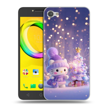 Силиконовый чехол на Alcatel A5 LED с принтом Новый год Силиконовый чехол на Alcatel A5 LED с принтом Новый год