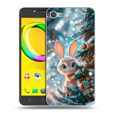 Силиконовый чехол на Alcatel A5 LED с принтом Новый год Силиконовый чехол на Alcatel A5 LED с принтом Новый год