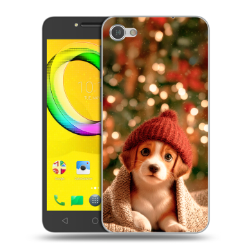 Силиконовый чехол на Alcatel A5 LED с принтом Новый год Силиконовый чехол на Alcatel A5 LED с принтом Новый год