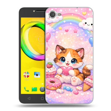 Силиконовый чехол на Alcatel A5 LED с принтом для девочек Силиконовый чехол на Alcatel A5 LED с принтом для девочек