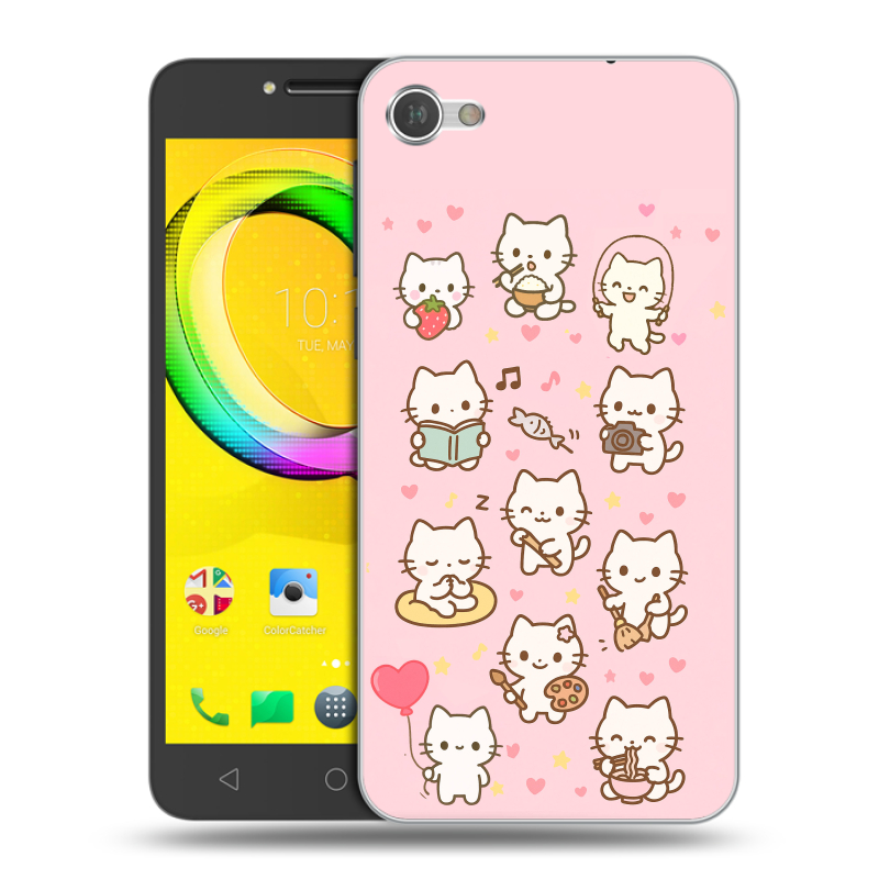Силиконовый чехол на Alcatel A5 LED с принтом Hello Kitty Хелоу Кити Силиконовый чехол на Alcatel A5 LED с принтом Hello Kitty Хелоу Кити