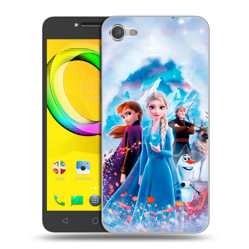 Силиконовый чехол на Alcatel A5 LED с принтом Холодное сердце Frozen Силиконовый чехол на Alcatel A5 LED с принтом Холодное сердце Frozen