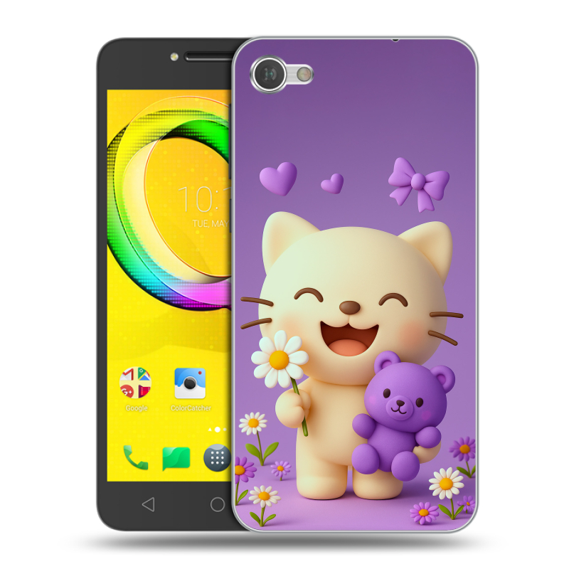 Силиконовый чехол на Alcatel A5 LED с принтом для девочек Силиконовый чехол на Alcatel A5 LED с принтом для девочек