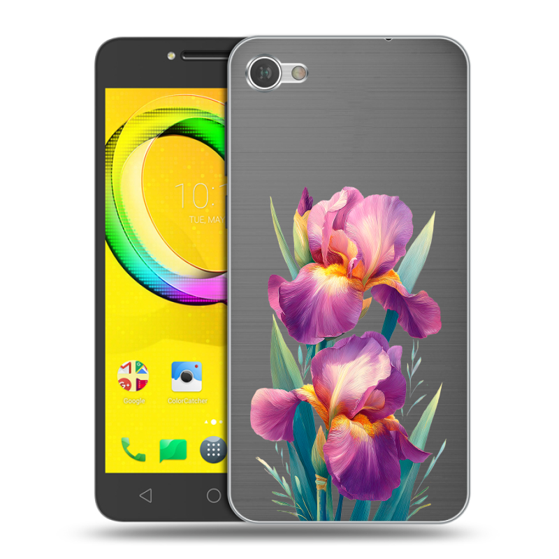 Силиконовый чехол на Alcatel A5 LED с принтом Цветы орхидеи Силиконовый чехол на Alcatel A5 LED с принтом Цветы орхидеи