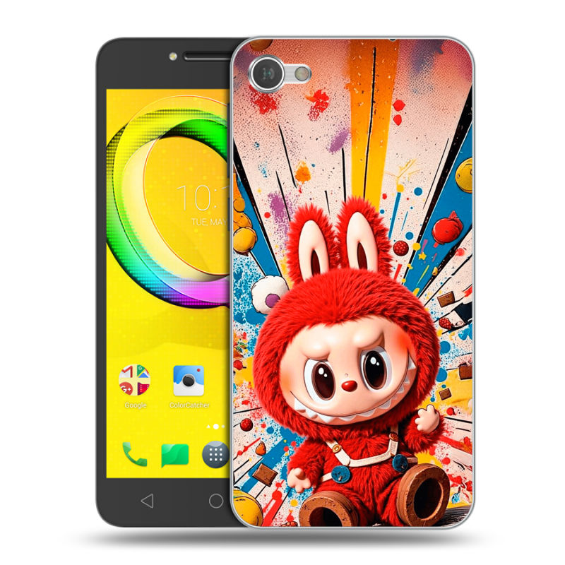 Силиконовый чехол на Alcatel A5 LED с принтом Labubu Лабубу Силиконовый чехол на Alcatel A5 LED с принтом Labubu Лабубу