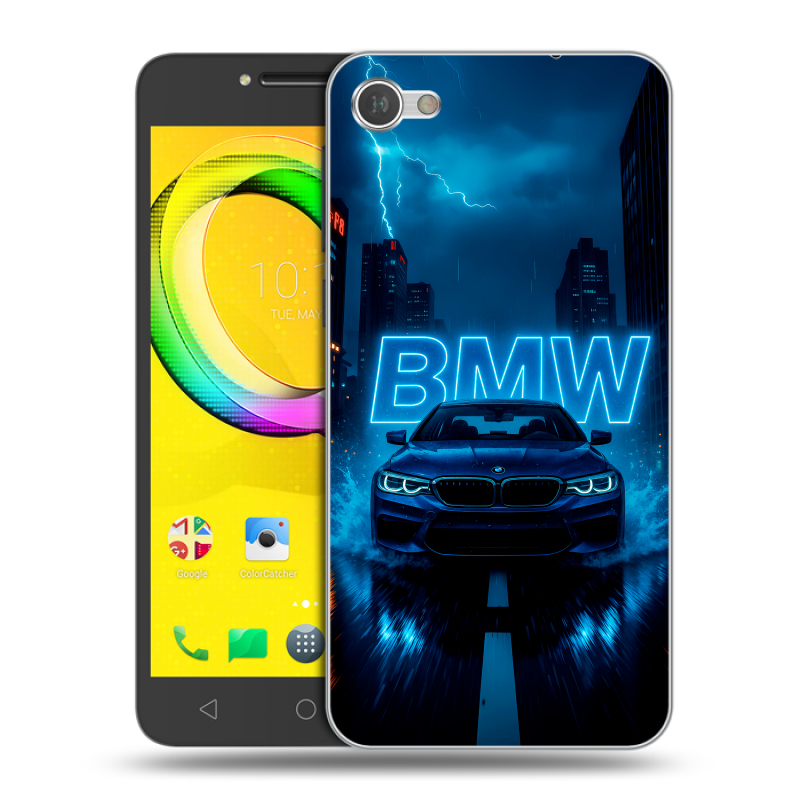 Силиконовый чехол на Alcatel A5 LED с принтом BMW БМВ Силиконовый чехол на Alcatel A5 LED с принтом BMW БМВ