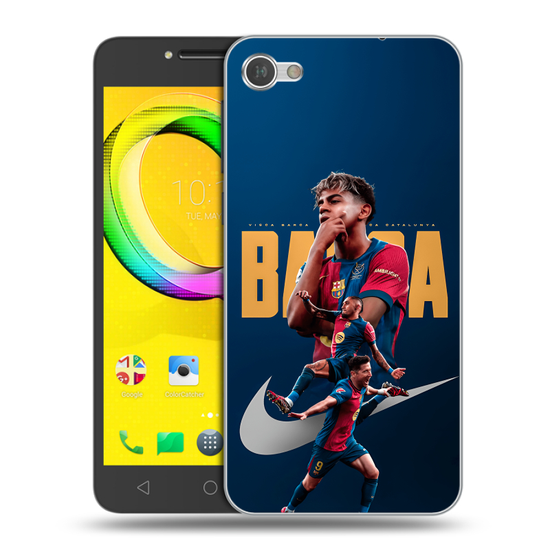 Силиконовый чехол на Alcatel A5 LED с принтом Барселона Barca Yamal Силиконовый чехол на Alcatel A5 LED с принтом Барселона Barca Yamal
