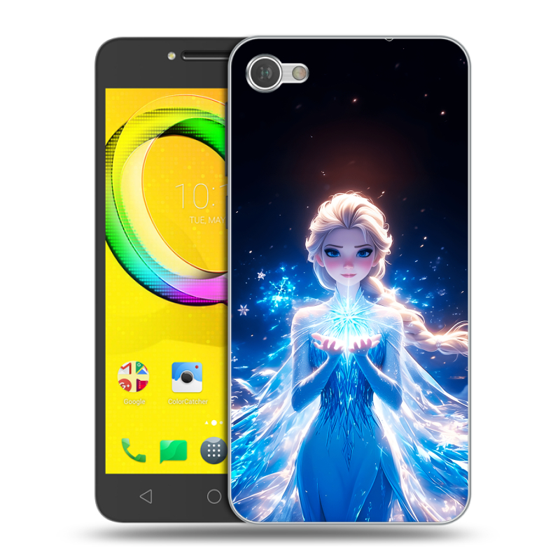 Силиконовый чехол на Alcatel A5 LED с принтом Холодное сердце Frozen Силиконовый чехол на Alcatel A5 LED с принтом Холодное сердце Frozen