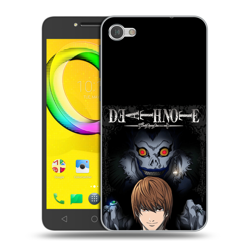 Силиконовый чехол на Alcatel A5 LED с принтом Death note Тетрадь смерти Силиконовый чехол на Alcatel A5 LED с принтом Death note Тетрадь смерти