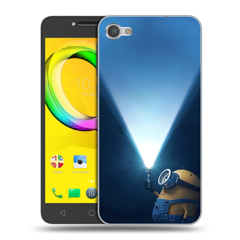 Силиконовый чехол на Alcatel A5 LED с принтом Миньоны Силиконовый чехол на Alcatel A5 LED с принтом Миньоны