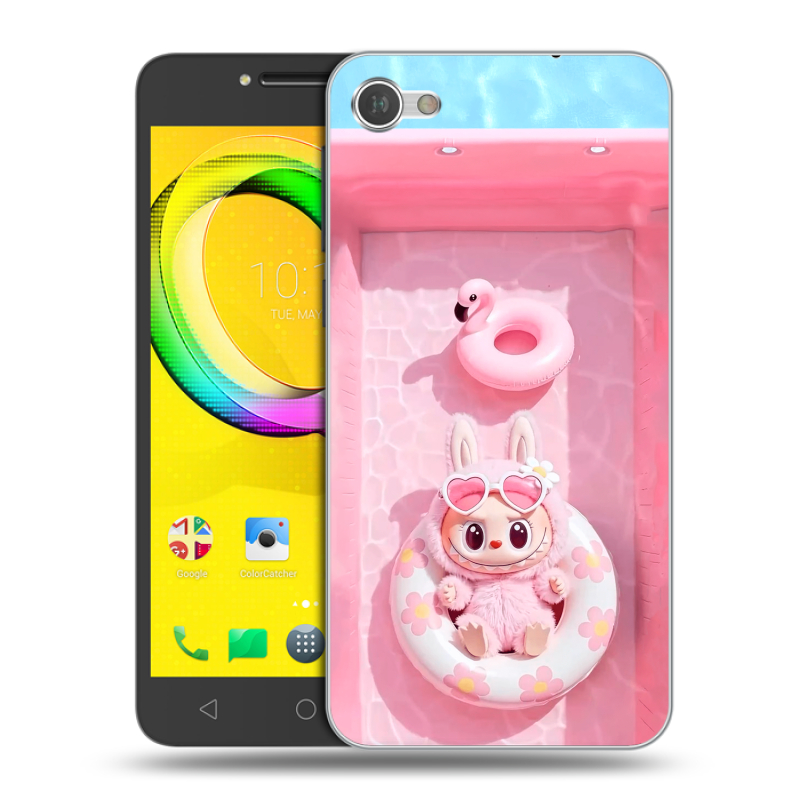 Силиконовый чехол на Alcatel A5 LED с принтом Labubu Лабубу Силиконовый чехол на Alcatel A5 LED с принтом Labubu Лабубу