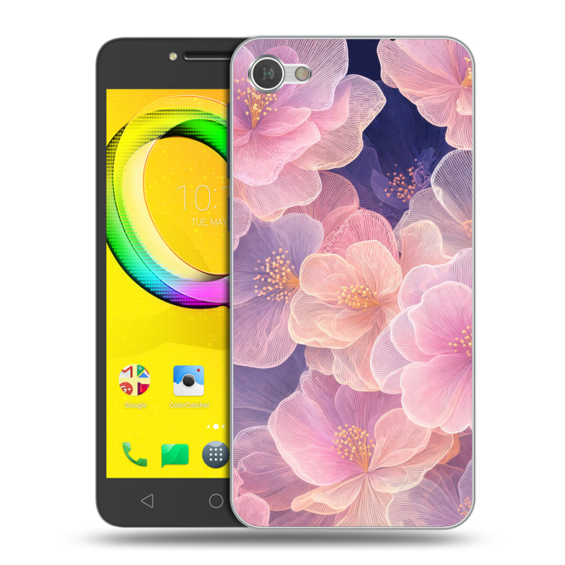 Силиконовый чехол на Alcatel A5 LED с принтом женский Силиконовый чехол на Alcatel A5 LED с принтом женский