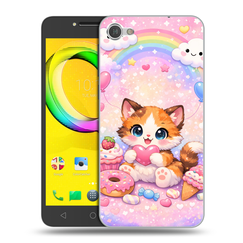 Силиконовый чехол на Alcatel A5 LED с принтом для девочек Силиконовый чехол на Alcatel A5 LED с принтом для девочек