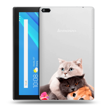 Силиконовый чехол на планшета Lenovo Tab 4 8 с принтом Кошки Силиконовый чехол на планшета Lenovo Tab 4 8 с принтом Кошки