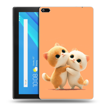 Силиконовый чехол на планшета Lenovo Tab 4 8 с принтом Милые котики Силиконовый чехол на планшета Lenovo Tab 4 8 с принтом Милые котики
