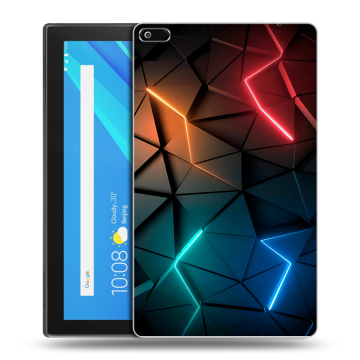 Силиконовый чехол на планшета Lenovo Tab 4 8 с принтом Абстракция неон Силиконовый чехол на планшета Lenovo Tab 4 8 с принтом Абстракция неон