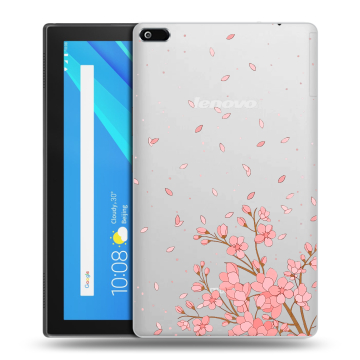 Силиконовый чехол на Lenovo Tab 4 8 с принтом Ветка сакуры