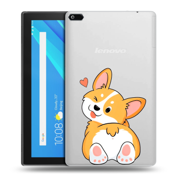 Силиконовый чехол на Lenovo Tab 4 8 с принтом Корги