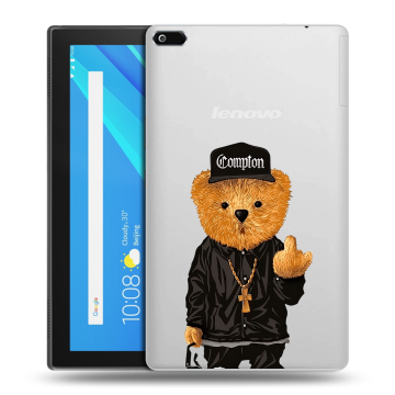 Силиконовый чехол на Lenovo Tab 4 8 с принтом Плюшевый медведь