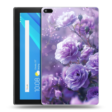Силиконовый чехол на Lenovo Tab 4 8 с принтом Розы цветы