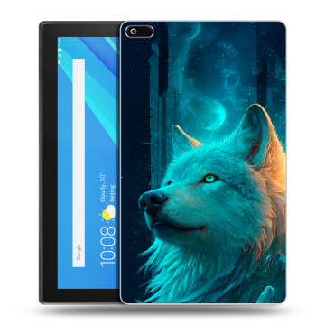 Силиконовый чехол на Lenovo Tab 4 8 с принтом бабочки саккура