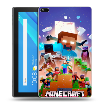 Силиконовый чехол на Lenovo Tab 4 8 с принтом Майнкрафт Minecraft