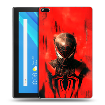 Силиконовый чехол на Lenovo Tab 4 8 с принтом человек паук spiderman