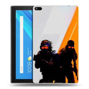 Силиконовый чехол на Lenovo Tab 4 8 с принтом Контер страйк Counter strike