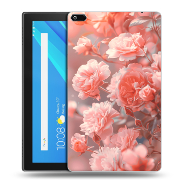 Силиконовый чехол на Lenovo Tab 4 8 с принтом Розы цветы