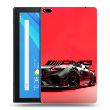 Силиконовый чехол на Lenovo Tab 4 8 с принтом Мерседес Mercedes AMG