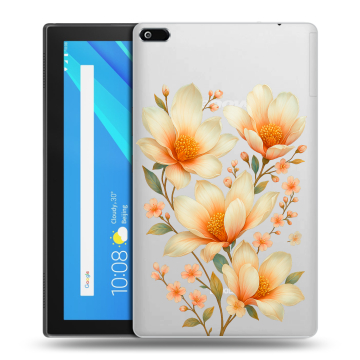 Силиконовый чехол на Lenovo Tab 4 8 с принтом Цветы