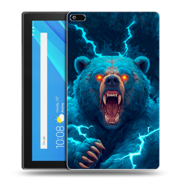 Силиконовый чехол на Lenovo Tab 4 8 с принтом Медведь