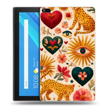 Силиконовый чехол на Lenovo Tab 4 8 с принтом Модный принт