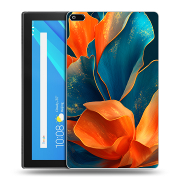 Силиконовый чехол на Lenovo Tab 4 8 с принтом Цветы