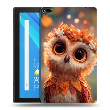 Силиконовый чехол на Lenovo Tab 4 8 с принтом Милая сова
