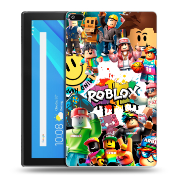 Силиконовый чехол на Lenovo Tab 4 8 с принтом Roblox Роблокс