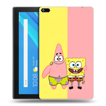 Силиконовый чехол на Lenovo Tab 4 8 с принтом Спанч боб Спанчбоб