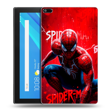 Силиконовый чехол на Lenovo Tab 4 8 с принтом Spiderman Человек паук