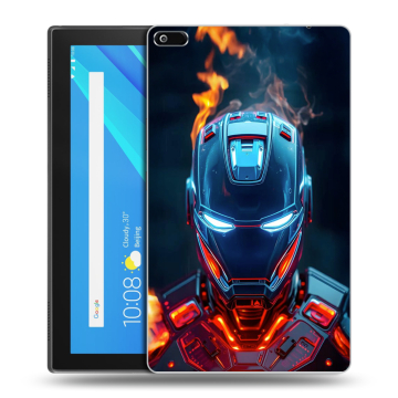 Силиконовый чехол на Lenovo Tab 4 8 с принтом IronMan Железный человек