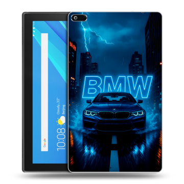Силиконовый чехол на Lenovo Tab 4 8 с принтом BMW БМВ Силиконовый чехол на Lenovo Tab 4 8 с принтом BMW БМВ