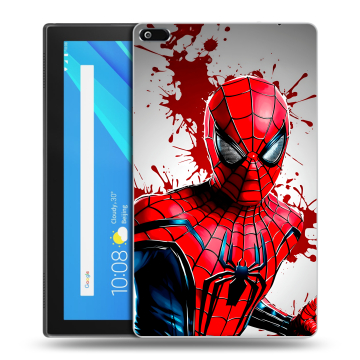 Силиконовый чехол на Lenovo Tab 4 8 с принтом Spiderman Человек паук Силиконовый чехол на Lenovo Tab 4 8 с принтом Spiderman Человек паук