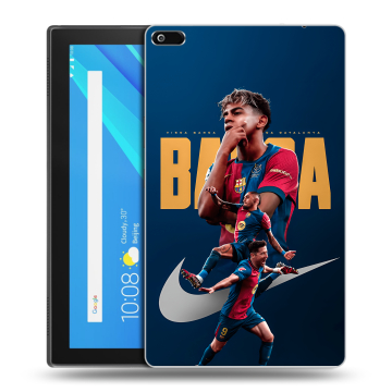 Силиконовый чехол на Lenovo Tab 4 8 с принтом Барселона Barca Yamal 