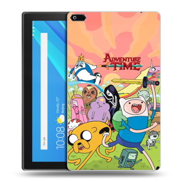 Силиконовый чехол на Lenovo Tab 4 8 с принтом Adventure time Время приключений