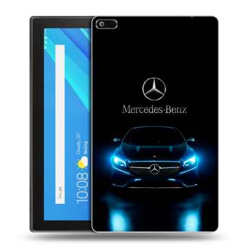 Силиконовый чехол на Lenovo Tab 4 8 с принтом Mercedes Мерседес Силиконовый чехол на Lenovo Tab 4 8 с принтом Mercedes Мерседес