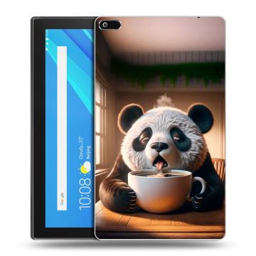 Силиконовый чехол на Lenovo Tab 4 8 с принтом смешная панда Силиконовый чехол на Lenovo Tab 4 8 с принтом смешная панда